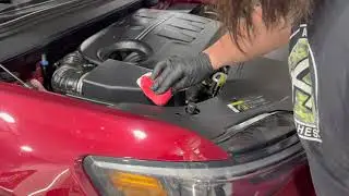 2019 Jeep Cherokee Overland Ceramic Coating The Engine Bay! | Part 2 Of 5 | KnightAutoPCD |