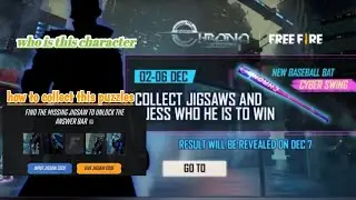 free fire||how to collect the jigsaw puzzles and how to get the cyber swing bat