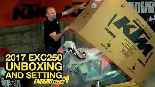 Unboxing and Settings 2017 KTM EXC 250