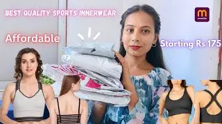 Huge Best quility sports bra haul || Comfortable supportive inner wear| #meesho
