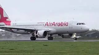 🇳🇱✈️ Air Arabia Airbus A320 Family Arrival at Amsterdam Schiphol | Plane Spotting AMS