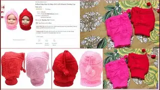 Kidbee Baby Boy's & Baby Girl's Soft Woolen Monkey Cap