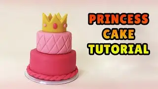 🔴DIY How to make Miniature PRINCESS CAKE - Easy Polymer Clay , Fondant, plastilina tutorial DIY