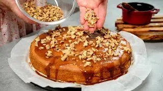 Персиково-ореховый торт с медом и корицей – самый сочный торт на осень и зиму!