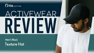 Activewear Review:  Men's Black Texture Hat #6542