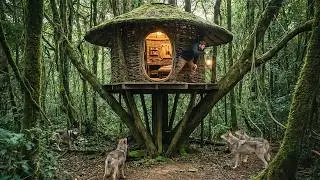 150 Days I Built a House, Survived Alone, Caught and Cooked Food in the Rainforest