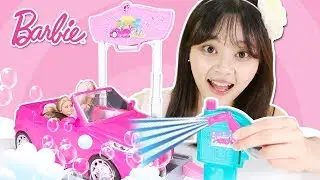 芭比姐妹夏日洗車記!  一起來涼爽洗刷刷吧！ 小伶玩具 | Xiaoling toys