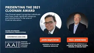 AAII Awards Paul Merriman the 2021 Cloonan Award