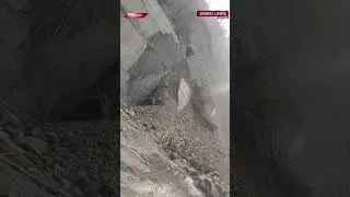 Landslide damages under-construction tunnel on Jammu_Srinagar national highway in Ramban