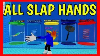 AURA EDIT TOWER How to get ALL SLAP HANDS Roblox
