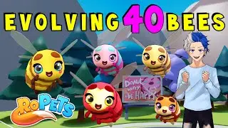 EVOLVING 40 BEES in Roblox Ropets INCLUDING 2 SHINY BEES 🐝