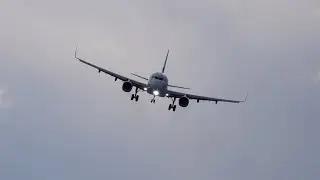FINNAIR A321 FIGHTS WIND DURING LANDING AT HELSINKI