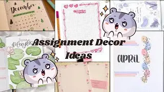 Cute and easy Assignment front page decoration 🌷✨💕 || #likeandsubscribe 