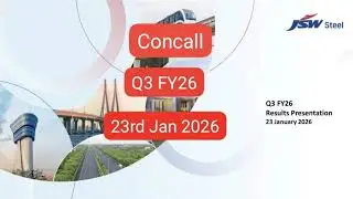 Concall Q3 FY26 JSW Steel Ltd 23rd Jan 2026 #JSW Steel Ltd