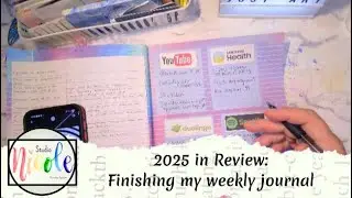 2025 Year End Review in my Weekly Memory Keeping Journal