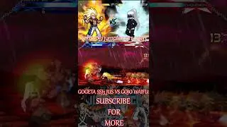 GOGETA SSJ3 JUS VS GOJO WAIFU #anime #jumpforcemugenandroid #dragonballsuper