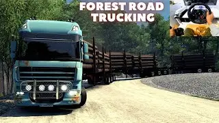 DAF XF 105 old truck Arctic Logs Triple Trailers Russian map euro truck simulator 2 mods | ets 2