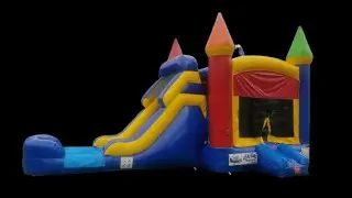 Buffalo Bounce House Rental | Water Slide Rental Buffalo | Mega Rainbow with Slide | Bounce USA