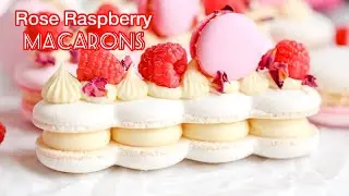 Как приготовить малиновые макароны с розой