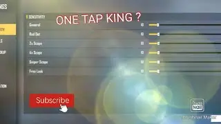 Best Settings for ONE TAP KING 😊