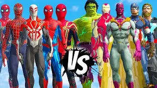 Spider Man No Way Home VS Avengers Infinity War - GTA 5 EPIC BATTLE