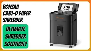 REVIEW (2026): Bonsaii C231-D Paper Shredder. Features