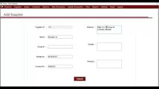 Adding Supplier Details in Optical Store Manager Software Hindi