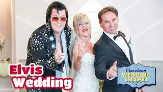 Sylvie & Pascal's Elvis Wedding in Las Vegas | Graceland Chapel