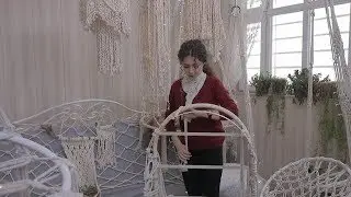 دروستکردنی جۆلانە و کورسی و گوڵدان بو گوریس و پەت