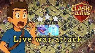 LIVE War Attack! INSANE 3 Star Strategy in Clash of Clans🔥