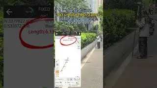 Quick Distance Measurement via RTK / Gnss Receiver