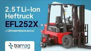 Elektrische heftruck EP EFL252X, 2500 kg, lithiumaccu | Tramag