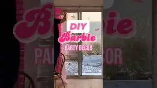 How to make the perfect Barbie themed party decorations! Bonus, they&rsquo;re super easy and affordable!🩷