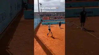💥 Dominic Thiem&rsquo;s Brutal Forehand [Mutua Madrid Open 2023 Practice] #thiem #courtleveltennis