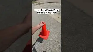 How I Keep People From Parking In My Spot #lifehack #parking #parkingspot