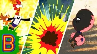 Marvo the Wonder Chicken | Explosions and Fires Compilation! | Full Episodes! | Beano
