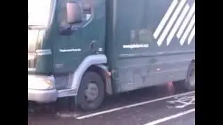 John Lewis Lorry on fire on Crystal Palace Park Road