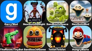 ROBLOX HUNGRY WORM in NEXTBOTS IN PLAYGROUND MOD,SANDBOX IN SPACE,99 Nights in the Forest in GMOD