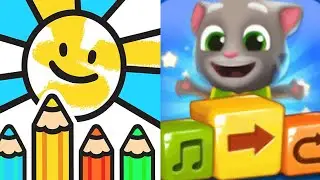 Talking Tom & Friends Coloring vs Talking Tom Programming Planet Gameplay Android Ios