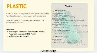 Group 15 Selection of Food Packaging Materials