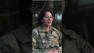 A Female Fire Direction Control Specialist talks about her role during a HIMARS live fire exercise