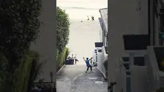 Chasing Lifegaurd on Longboard #shorts