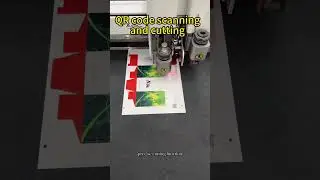 QR code scan cardbord cutting machine