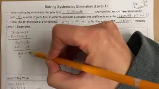 Elimination Level 1 Examples