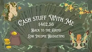 stuffing january paycheck #2 | $462.56 low income budgeting | cash stuffing diaries