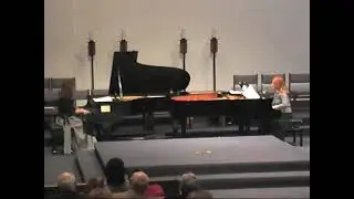 The Guneyman sisters performing live: Mozart Sonata in D Major for two pianos 