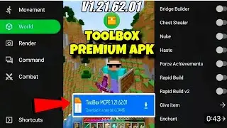 Toolbox For Minecraft 1.21.62. Infinite Premium 32-Bit Support Mediafire || RedEyeMods||