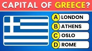 Guess the Capital City Quiz Challenge! 🤔 50 World Capitals Trivia 🌎
