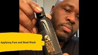 Applying Black Beard Brigade Face and Beard Wash
