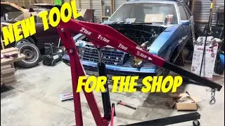 New engine hoist for the shop, from Harbor Freight.. 